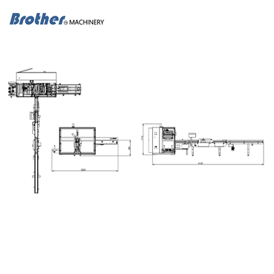 BMZB-300HGS180 Flow Wrapping Equipment Fully Auto Soft Draw 180 Bags/Min