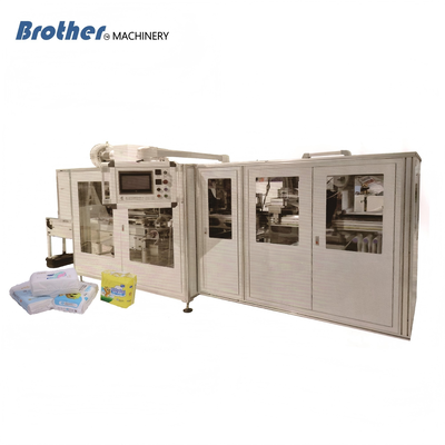 40-46 Bags/Min Turn Table Auto Sanitary Napkin Packing Machine For Pull Up Pants Baby Diaper Pet Pad