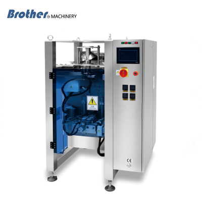 80 Bags/Min  Small Size Pillow & 3 Or 4 Pouch Vertical Form Fill And Seal Packaging Machines For Candies Chips Nuts