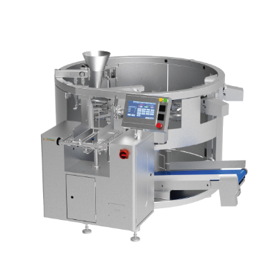 Automatic Rotary Premade Pouch Packing Machine with 55 bags/min Speed, 10-Station Vacuumizing, and 120–300 mm Pouch Length