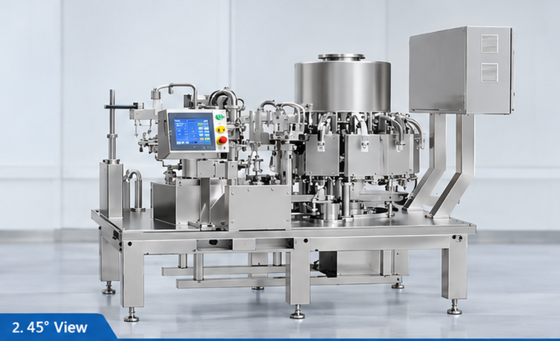 Automatic Premade Pouch Vacuum Packing Machine with 10-Station Bag Feeding and 12-Station Vacuum System